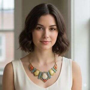 Multicolor Statement Necklace